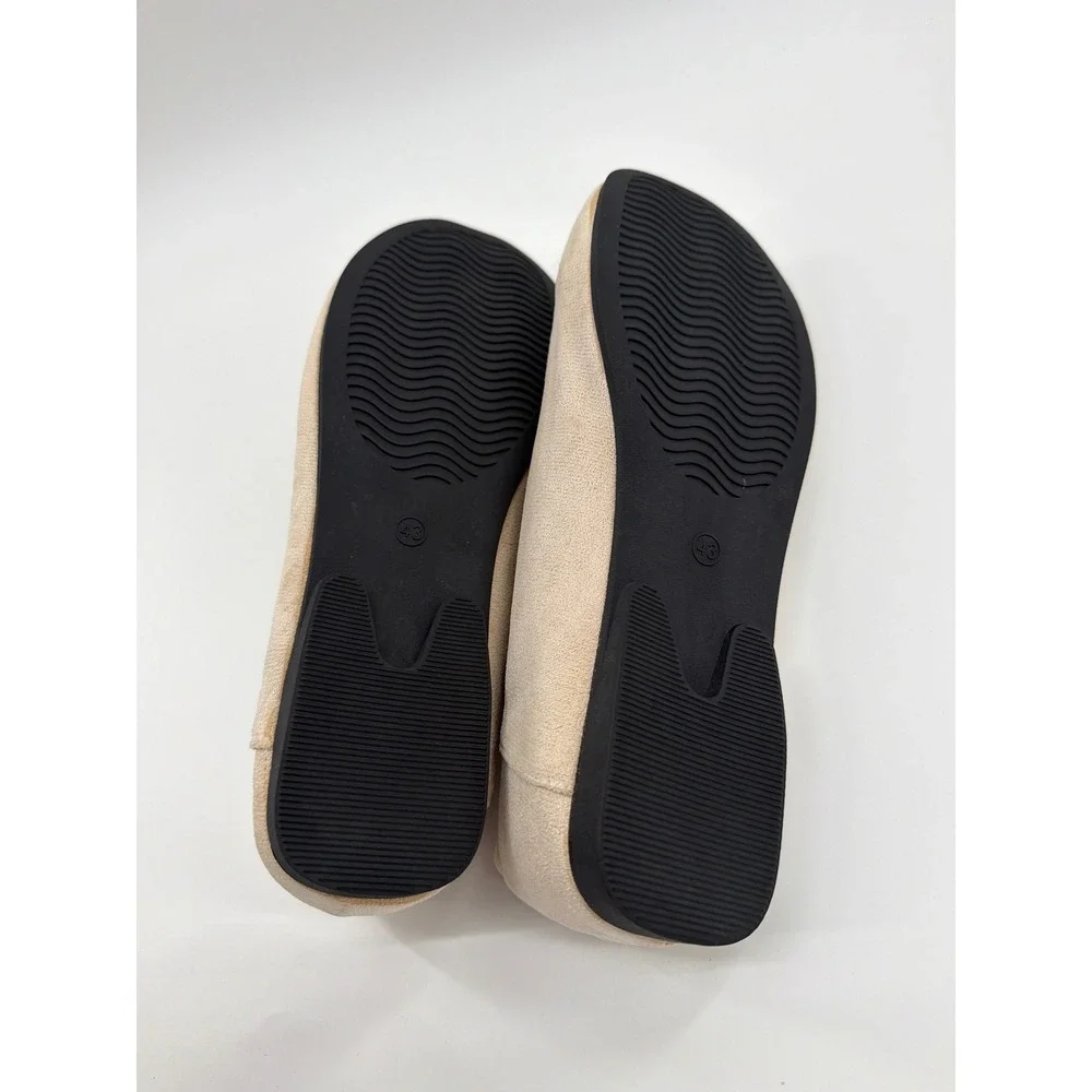 Harper & Wells Camilla Orthopedic Comfort Lace Loafers Beige Suede Flats EU 43